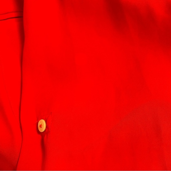H&M Red Semi-Sheer Button Down - Picture 4 of 7